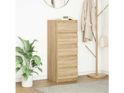 vidaXL Příborník se zásuvkami Dub Sonoma 37,5x35x99cm kompozitní dřevo