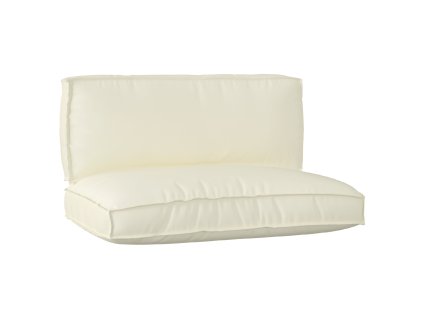 vidaXL Sada polštářů na paletu 2 pcs Krémová Oxford látka