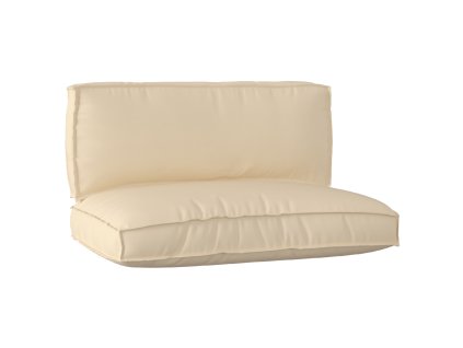 vidaXL Sada polštářů na paletu 2 pcs Béžová Oxford látka