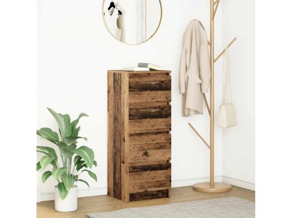 vidaXL Příborník starého dřeva 37,5x35x99 cm kompozitní dřevo