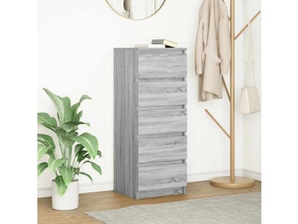 vidaXL Příborník se zásuvkami šedá Sonoma kompozitní dřevo