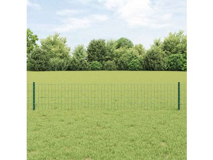 vidaXL Plot s příspěvky Zelená 0.4 x 50 m Ocel