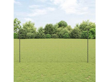 vidaXL Plot s příspěvky Šedá 1.6 x 10 m Ocel