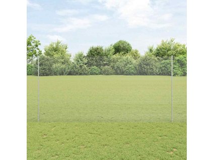 vidaXL Plot a sloupek Stříbrná 1,5 x 10 m Ocel