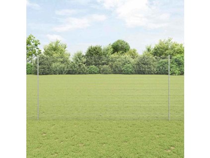 vidaXL Plot s příspěvky Stříbrná 1.5 x 10 m Ocel