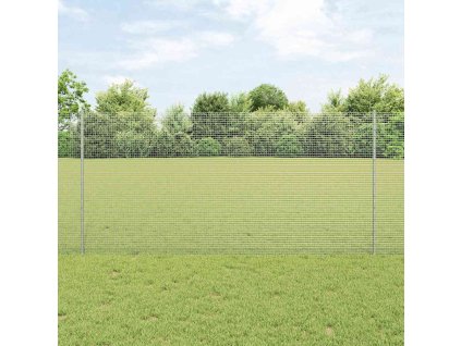 vidaXL Plot s příspěvky Stříbrná 1.2 x 25 m Ocel