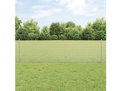 vidaXL Plot a sloupek Stříbrná 0,6 x 100 m Ocel