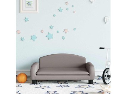 vidaXL Dětská pohovka taupe 70 x 45 x 30 cm textil