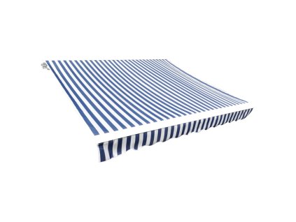 vidaXL Plachta na markýzu plátěná modro-bílá 6 x 3 m (bez rámu)