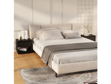 vidaXL Noční stolky 2 ks černé 45 x 34 x 44 cm dřevotříska