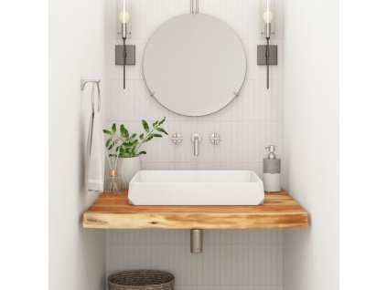 vidaXL Koupelnová deska 60x60x3,8 cm čtvercová masivní akáciové dřevo