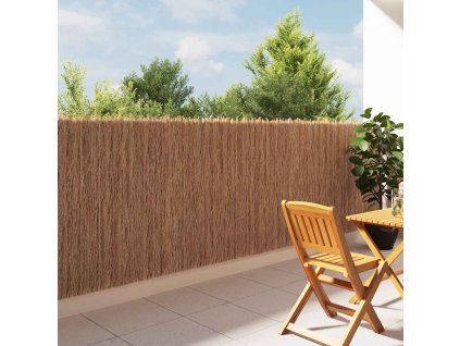 vidaXL Zahradní plot z mlází 600 x 100 cm