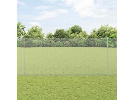 vidaXL Plot s příspěvky Stříbrná 1.4 x 25 m Ocel