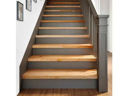 vidaXL Nášlapy na schody 2 ks světle hnědé 90x30x2 cm masivní dub