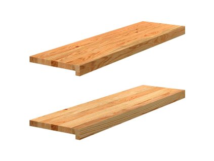 vidaXL Okenní parapety 2ks světle hnědé 90x30x2cm masivní dubové dřevo