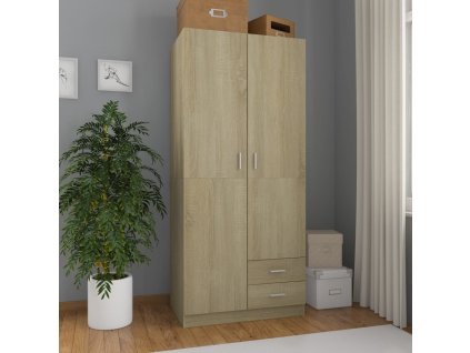 vidaXL Šatní skříň dub sonoma 80 x 52 x 180 cm kompozitní dřevo