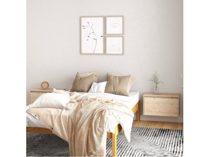 vidaXL Nástěnné skříňky 2 ks 60 x 30 x 35 cm masivní borové dřevo