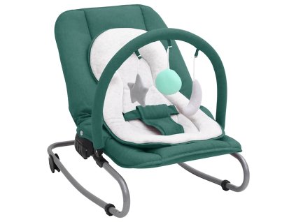 vidaXL Dětské houpací lehátko zelené ocel