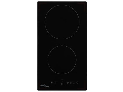 vidaXL Keramická varná deska 2 varné zóny dotykové ovládání 3 000 W