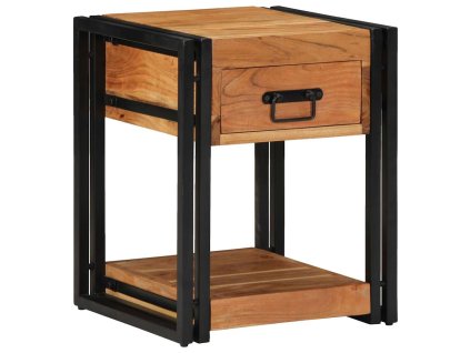 vidaXL Noční skříňka se zásuvkou 2 pcs Hnědá 40 x 40 x 50 cm