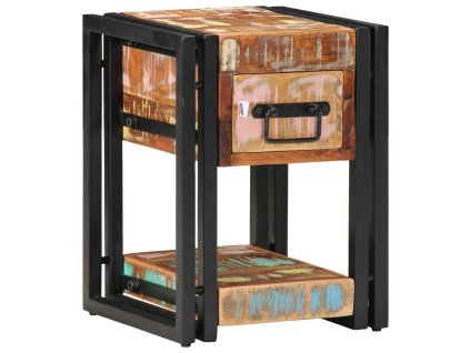 vidaXL Noční skříňka se zásuvkou 2 pcs Vícebarevný 30 x 30 x 40 cm