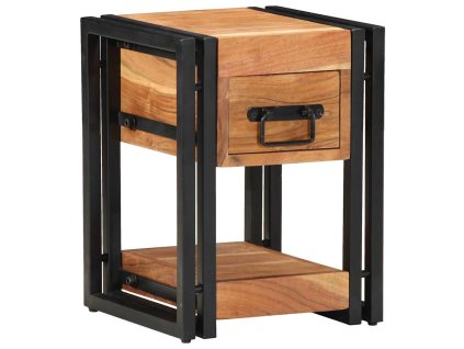 vidaXL Noční skříňka se zásuvkou 2 pcs Hnědá 30 x 30 x 40 cm