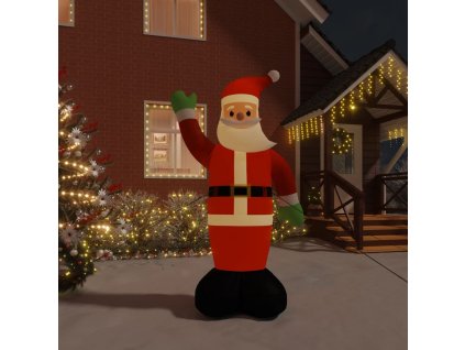 vidaXL Nafukovací Santa Claus s LED diodami 370 cm