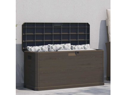 vidaXL Zahradní úložný box 280 l hnědý