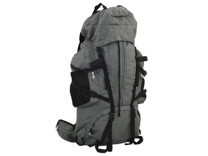 vidaXL Turistický batoh šedý 100 L tkanina oxford