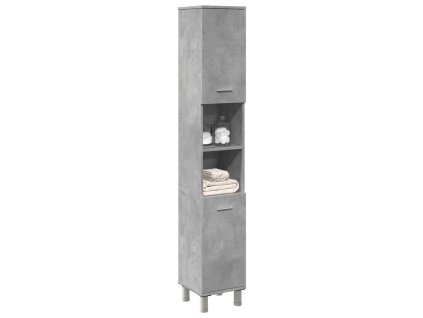vidaXL Koupelnová skříňka betonově šedá 30 x 30 x 179 cm dřevotříska