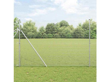 vidaXL Plotový sloupek. Stříbrná