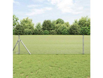 vidaXL Plotový sloupek. Stříbrná