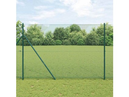 vidaXL Plot s příspěvky Zelená 1.6 x 10 m Ocel