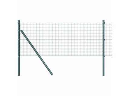 vidaXL Plot s příspěvky Zelená 0.5 x 100 m Ocel
