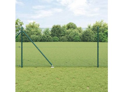 vidaXL Plot s příspěvky Zelená 1.2 x 10 m Ocel