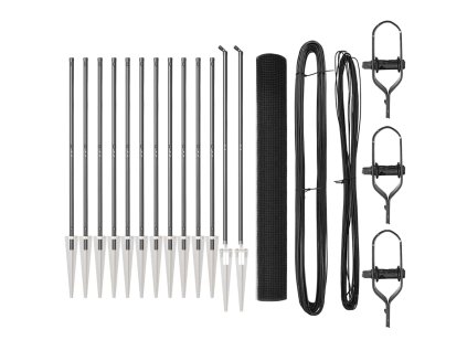 vidaXL Plot s příspěvky Šedá 1.2 x 25 m Ocel