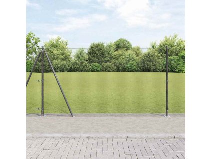 vidaXL Plot s příspěvky Šedá 1.2 x 10 m Ocel