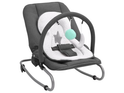 vidaXL Dětské houpací lehátko antracitové ocel