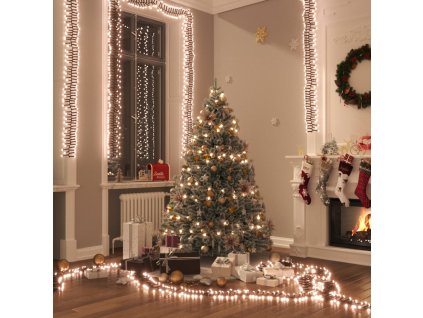 vidaXL Světelný LED řetěz trs s 3 000 LED diodami teplý bílý 23 m PVC