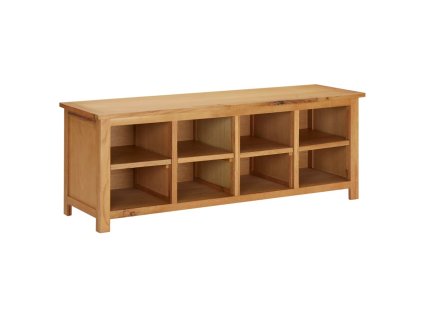 vidaXL Botník 114 x 37 x 45 cm masivní dubové dřevo