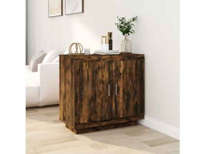 vidaXL Příborník kouřový dub 80 x 40 x 75 cm kompozitní dřevo
