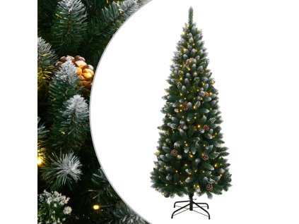vidaXL Umělý vánoční stromek s 300 LED 210 cm