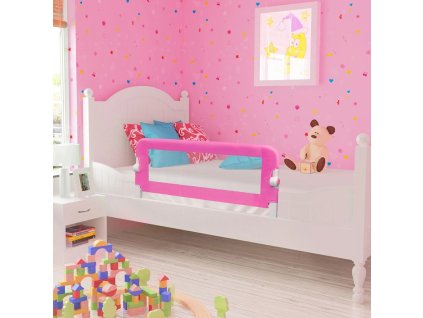 vidaXL Dětské zábrany k postýlce 2 ks růžové 102 x 42 cm