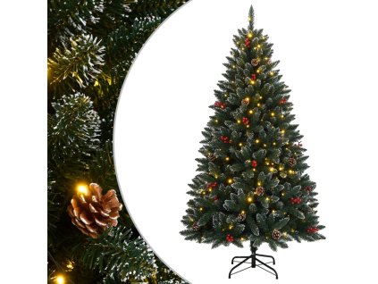 vidaXL Umělý vánoční stromek s 300 LED 240 cm