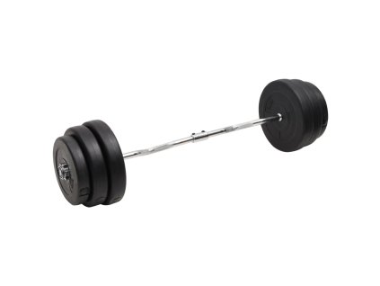 vidaXL Zakřivená tyč se závažím 90 kg