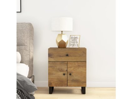 vidaXL Noční stolek 50x33x60 cm masivní mangovník a kompozitní dřevo