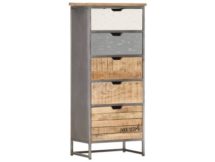 vidaXL Komoda se zásuvkami 45 x 30 x 105 cm masivní mangovník