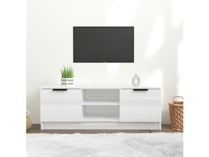 vidaXL TV skříňka bílá vysoký lesk 102 x 35 x 36,5 cm kompozitní dřevo