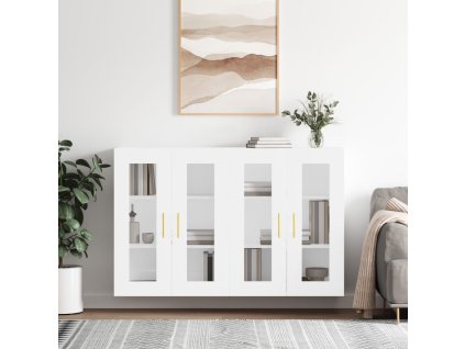 vidaXL Nástěnné skříňky 2 ks bílé kompozitní dřevo