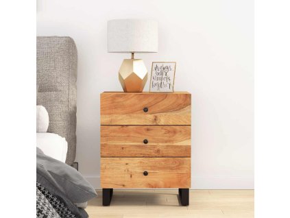 vidaXL Noční stolek 50x33x62 cm masivní akácie a kompozitní dřevo